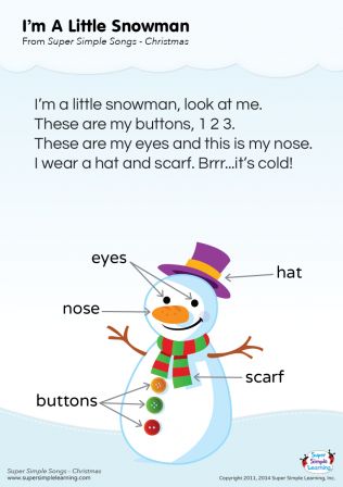 I'm a little snowman_poster, déc. 2017 I'm a little snowman_poster